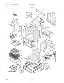 05 - Body parts for Frigidaire Range CGLES385FB5 / from AppliancePartsPros.com