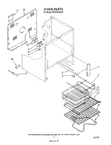 05 - Section parts for Whirlpool Range RF387PXWN2 / from AppliancePartsPros.com