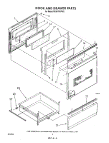 06 - Door And Drawer , Literature And Optional parts for Whirlpool Range RF387PXWN2 / from AppliancePartsPros.com