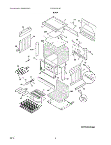05 - Body parts for Frigidaire Range FFED3005LWC / from AppliancePartsPros.com