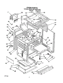 06 - Oven parts for Whirlpool Range SF387PCYN0 / from AppliancePartsPros.com