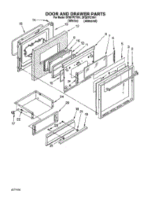 08 - Door And Drawer parts for Whirlpool Range SF387PCYN1 / from AppliancePartsPros.com