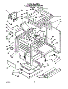 05 - Oven parts for Whirlpool Range SF387PCYN2 / from AppliancePartsPros.com