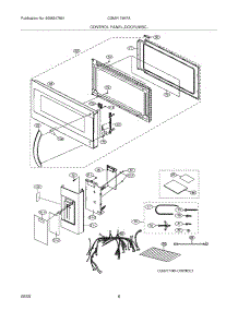 05 - Control Panel,Door,Misc. parts for Frigidaire Microwave CGMV174KFA / from AppliancePartsPros.com