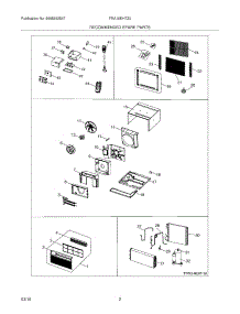 03 - Recommended Spare Parts parts for Frigidaire Air Conditioner FRA10EHT20 / from AppliancePartsPros.com