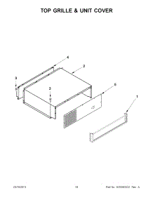 09 - Top Grille & Unit Cover parts for Kitchenaid Refrigerator KSSO48FTX17 / from AppliancePartsPros.com