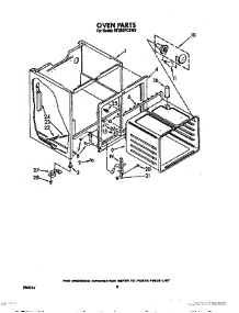 06 - Oven parts for Whirlpool Range RF395PCXN0 / from AppliancePartsPros.com