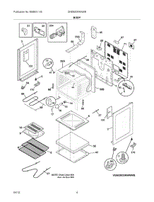05 - Body parts for Frigidaire Range GNEM30NWNWB / from AppliancePartsPros.com