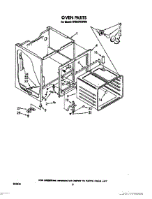 06 - Oven parts for Whirlpool Range RF395PXWN0 / from AppliancePartsPros.com