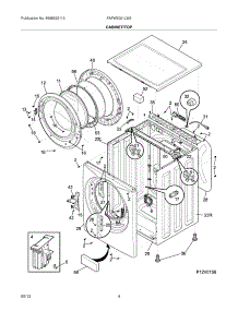 05 - Cabinet / Top parts for Frigidaire Washer FAFW3001LW3 / from AppliancePartsPros.com