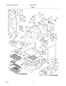 05 - Body parts for Frigidaire Range FGEF3055MFF / from AppliancePartsPros.com
