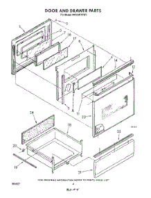 04 - Door And Drawer parts for Whirlpool Range RF396PXVN1 / from AppliancePartsPros.com
