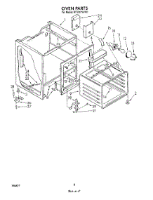 06 - Oven parts for Whirlpool Range RF396PXVN1 / from AppliancePartsPros.com