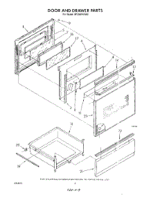 04 - Door And Drawer parts for Whirlpool Range RF396PXVN2 / from AppliancePartsPros.com