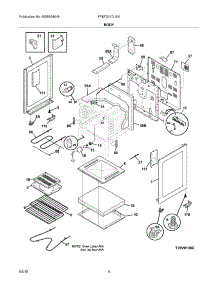 05 - Body parts for Frigidaire Range FFEF3017LWA / from AppliancePartsPros.com
