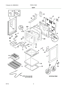 05 - Body parts for Frigidaire Range FFEF3017ZWC / from AppliancePartsPros.com