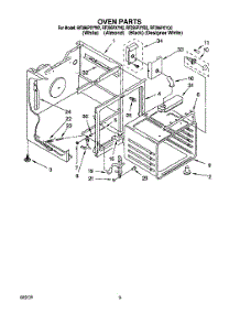05 - Oven parts for Whirlpool Range RF396PXYB2 / from AppliancePartsPros.com