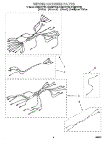 06 - Wiring Harness, Lit / Optional parts for Whirlpool Range RF396PXYB3 / from AppliancePartsPros.com