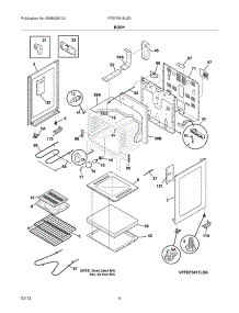 05 - Body parts for Frigidaire Range FFEF3018LSD / from AppliancePartsPros.com