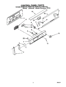 02 - Control Panel parts for Whirlpool Range RF396PXYN2 / from AppliancePartsPros.com