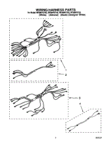06 - Wiring Harness, Lit / Optional parts for Whirlpool Range RF396PXYQ2 / from AppliancePartsPros.com