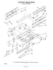 04 - Control Panel parts for Whirlpool Range RF398PXWN1 / from AppliancePartsPros.com