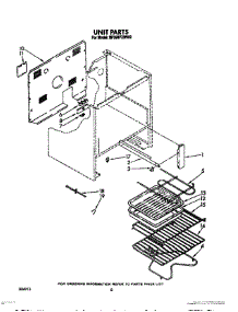 06 - Unit, Lit / Optional parts for Whirlpool Range RF398PXWN2 / from AppliancePartsPros.com
