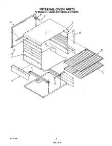 04 - Internal Oven parts for Whirlpool Range SF5140SRN4 / from AppliancePartsPros.com