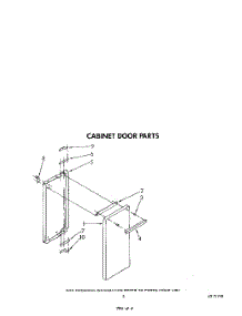 03 - Cabinet Door parts for Whirlpool Range SF5140SRN5 / from AppliancePartsPros.com