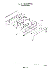 05 - Backguard parts for Whirlpool Range SF5140SRN8 / from AppliancePartsPros.com