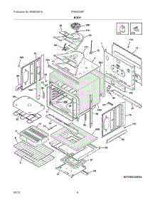 05 - Body parts for Frigidaire Oven FFEW3025PWA / from AppliancePartsPros.com