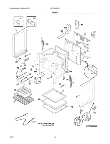 05 - Body parts for Frigidaire Range FFF335ESN / from AppliancePartsPros.com
