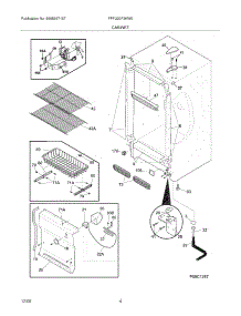05 - Cabinet parts for Frigidaire Freezer FFFU20F3KW0 / from AppliancePartsPros.com