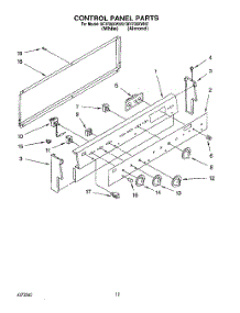 05 - Control Panel, Lit / Optional parts for Whirlpool Range RF4700XWN2 / from AppliancePartsPros.com