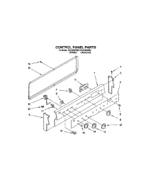 05 - Control, Lit / Optional parts for Whirlpool Range RF4700XWN3 / from AppliancePartsPros.com
