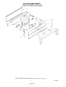 05 - Backguard parts for Whirlpool Range SF514ESRN2 / from AppliancePartsPros.com