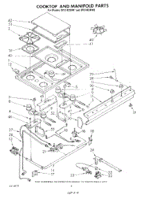 07 - Cooktop And Manifold , Lit / Optional parts for Whirlpool Range SF514ESRN2 / from AppliancePartsPros.com