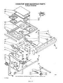 07 - Cooktop And Manifold , Lit / Optional parts for Whirlpool Range SF5340ERM0 / from AppliancePartsPros.com