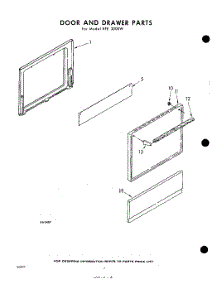 02 - Door And Drawer parts for Whirlpool RFE3000W / from AppliancePartsPros.com