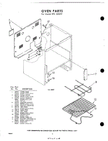 06 - Section parts for Whirlpool RFE3000W / from AppliancePartsPros.com