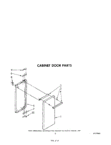 03 - Cabinet Door parts for Whirlpool Range SF5340ERN0 / from AppliancePartsPros.com