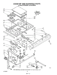 07 - Cooktop And Manifold , Lit / Optional parts for Whirlpool Range SF5340ERN2 / from AppliancePartsPros.com
