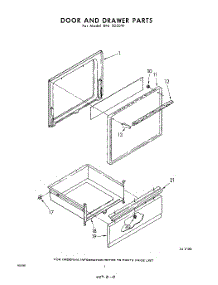 02 - Door And Drawer parts for Whirlpool RFE3020W / from AppliancePartsPros.com
