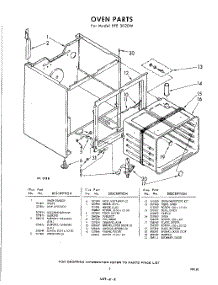 05 - Oven parts for Whirlpool RFE3020W / from AppliancePartsPros.com