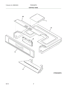 03 - Control Panel parts for Frigidaire Oven FPEW3085PFA / from AppliancePartsPros.com