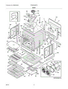 05 - Body parts for Frigidaire Oven FPEW3085PFA / from AppliancePartsPros.com