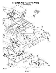 07 - Cooktop And Manifold , Lit / Optional parts for Whirlpool Range SF5340ERN3 / from AppliancePartsPros.com