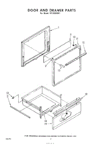 02 - Door And Drawer parts for Whirlpool RFE3020W1 / from AppliancePartsPros.com