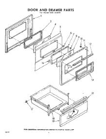 02 - Door And Drawer parts for Whirlpool RFE3100W / from AppliancePartsPros.com