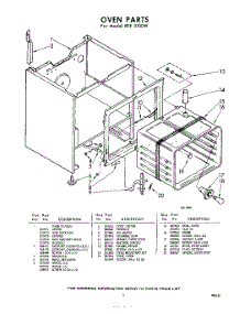 05 - Oven parts for Whirlpool RFE3100W / from AppliancePartsPros.com
